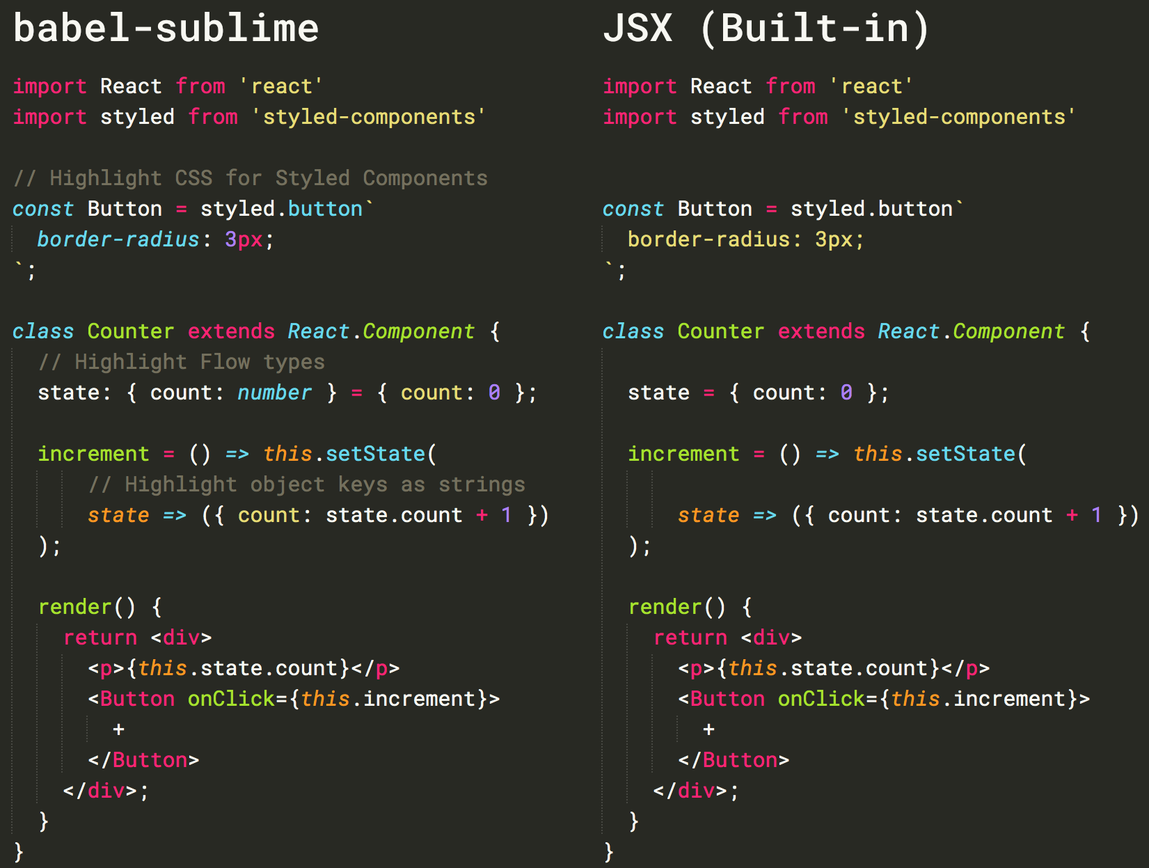 babel-sublime-vs-built-in-jsx