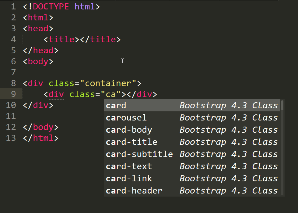 Bootstrap 4.3 Packages Package Control