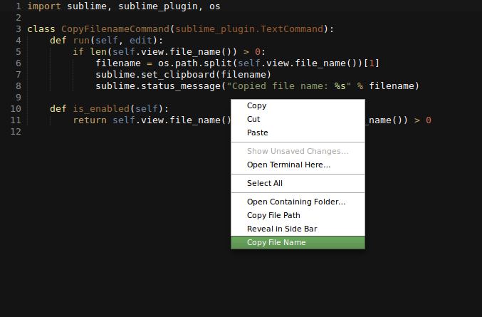Screenshot or copy-file-name plugin