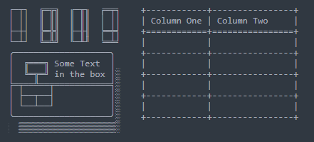 Example of BoxDrawing Lines and Boxes