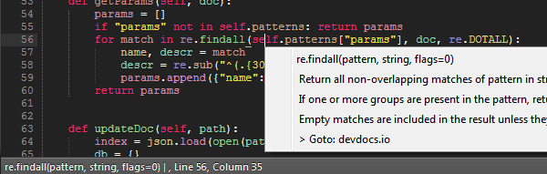Sublime Python hints