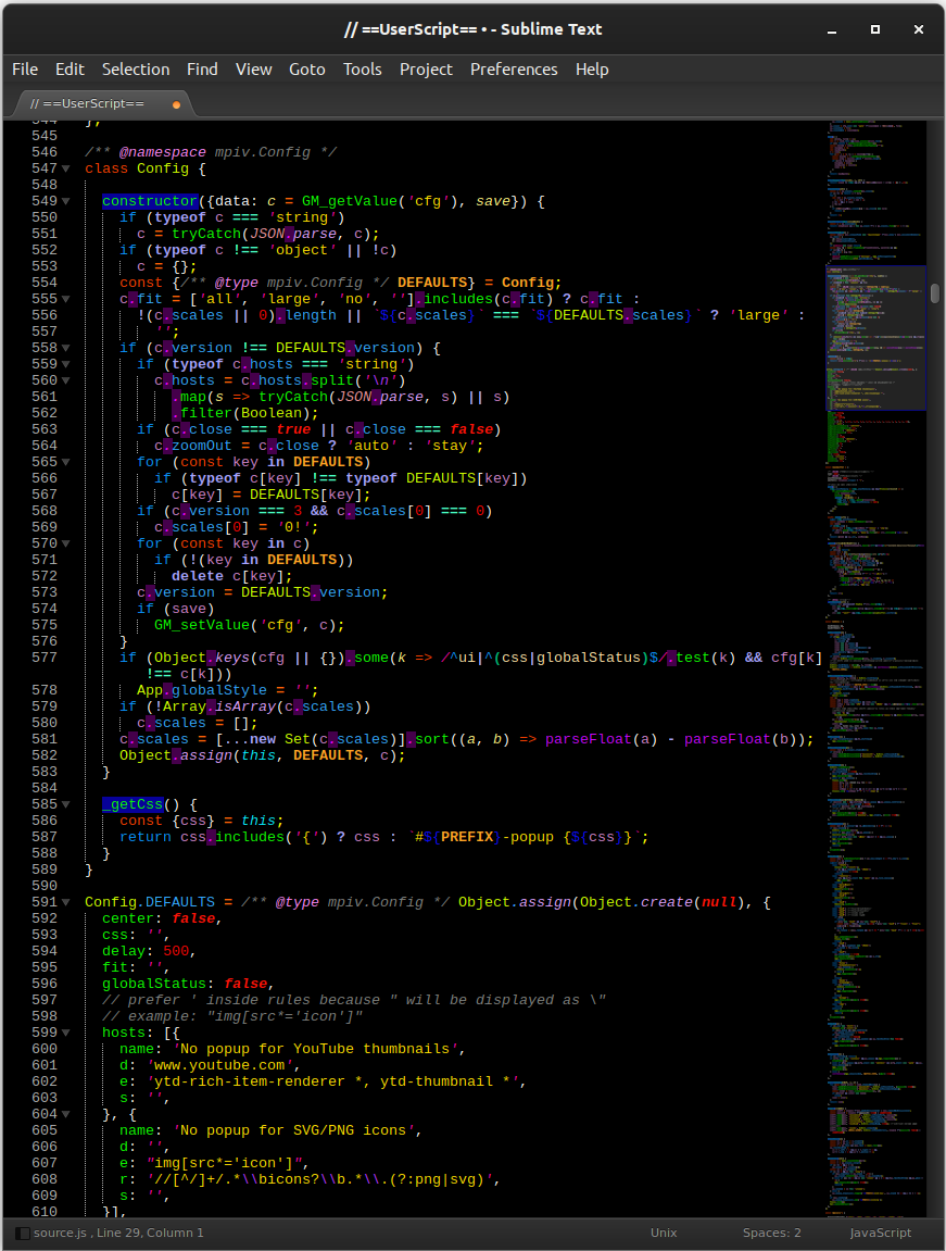 sublime text json formatter