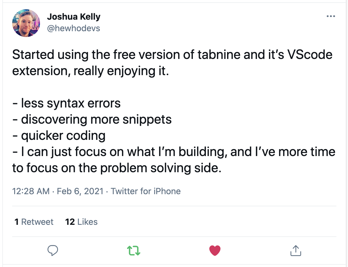 Joshua Kelly Tweet