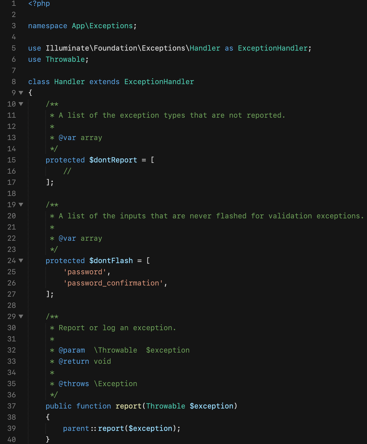 PHP syntax highlighting