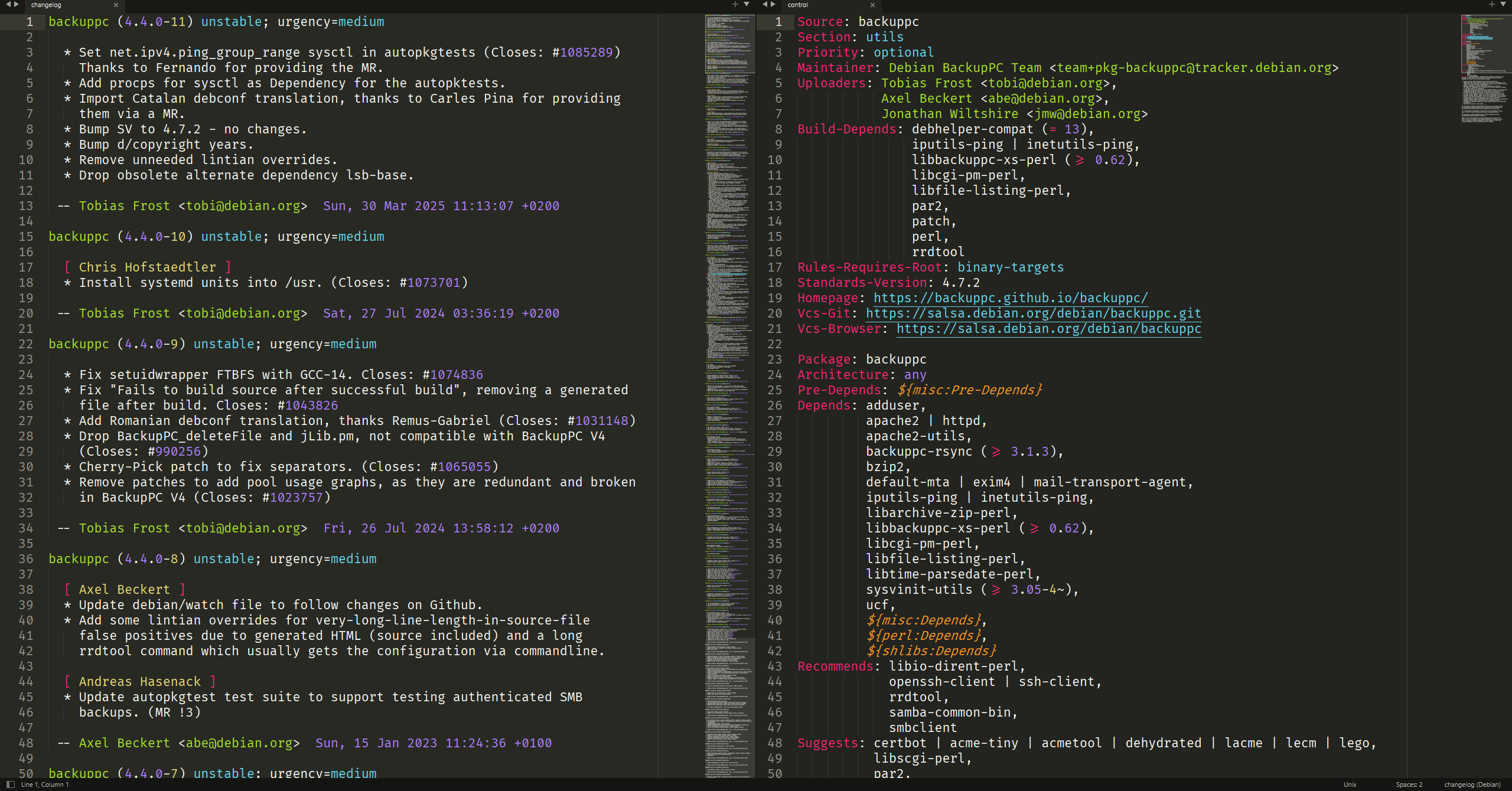 sublime-debian preview