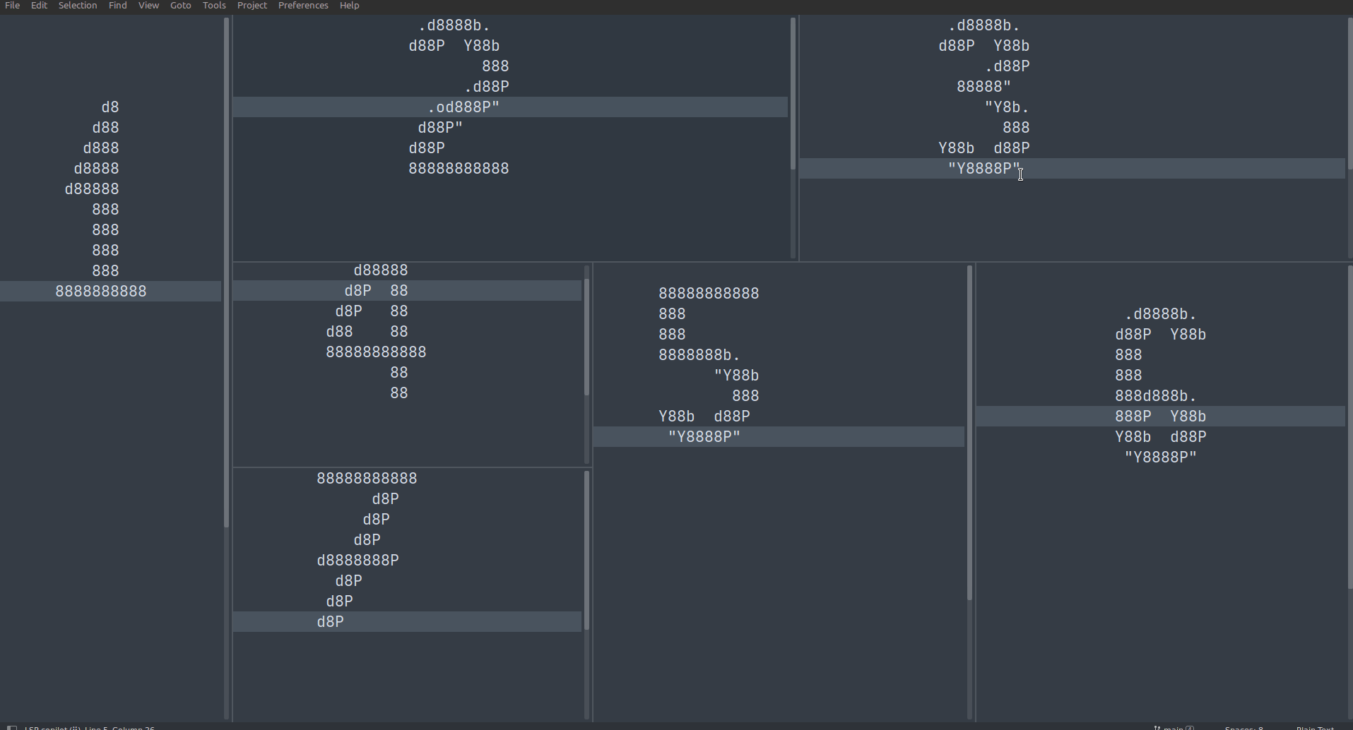 Growth mode 7-pane demo