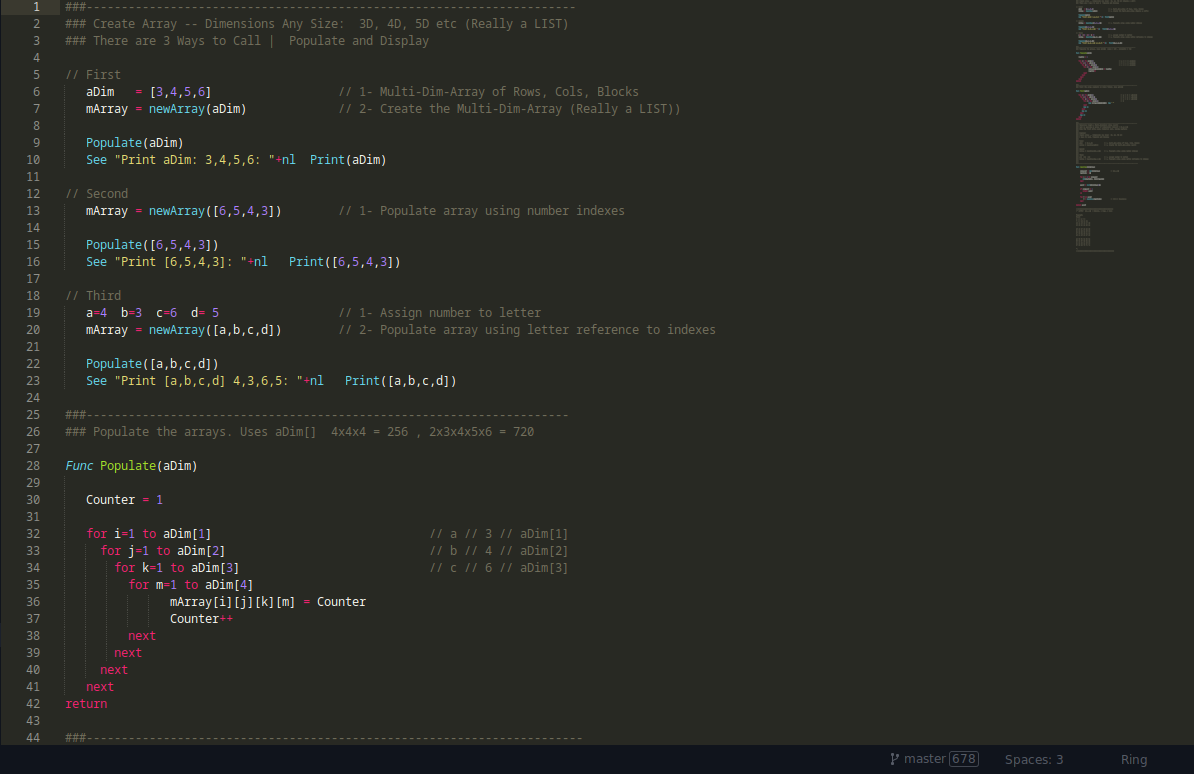 Ring Syntax Highlighting Example 2