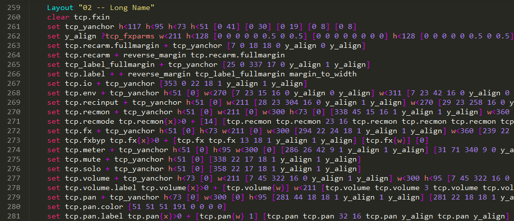 EEL Syntax using Default color scheme