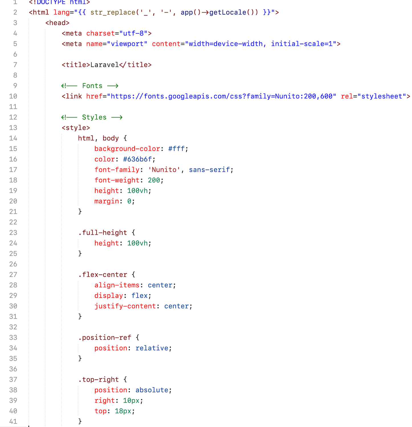 HTML syntax highlighting