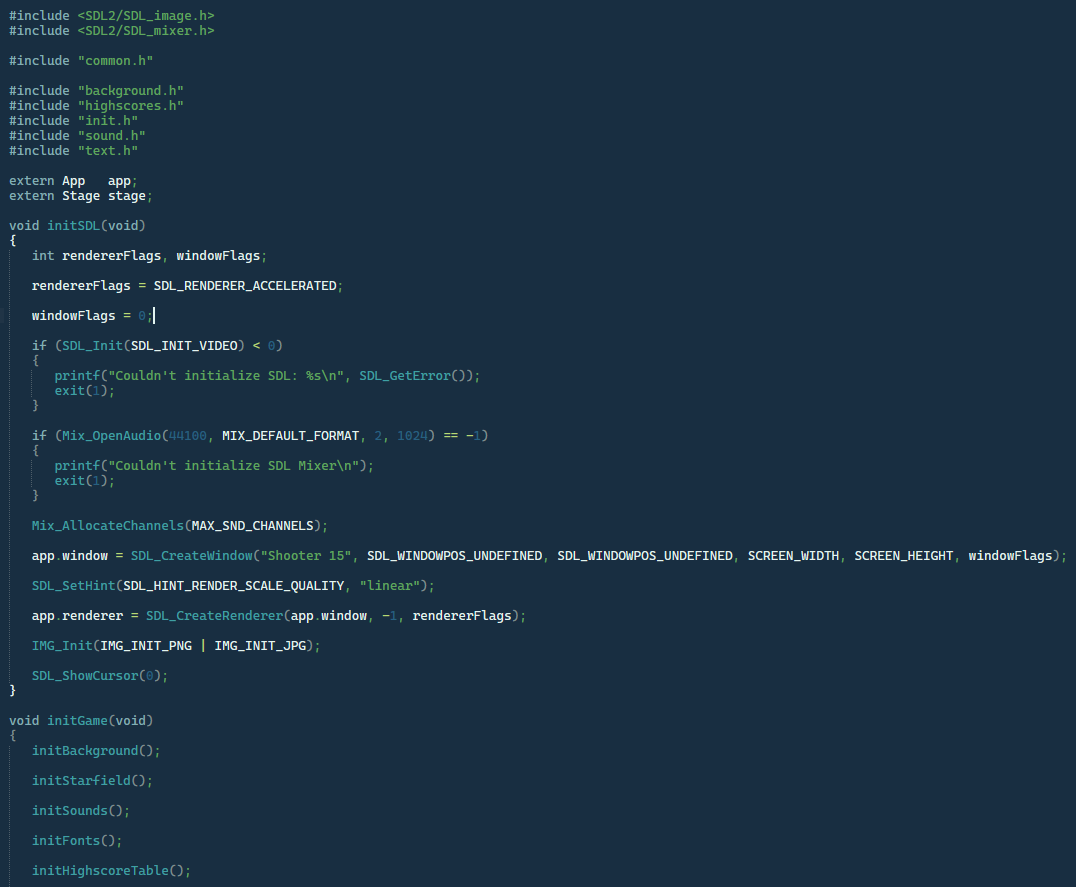 screenshot showing color scheme